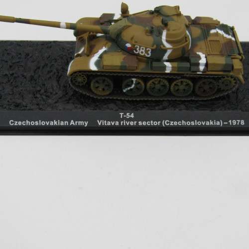 Czechoslovakian Army T-54 combat tank model - 1978 Vitava river sector