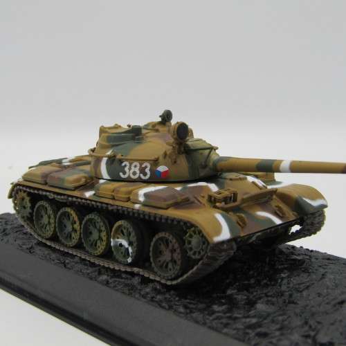 Czechoslovakian Army T-54 combat tank model - 1978 Vitava river sector