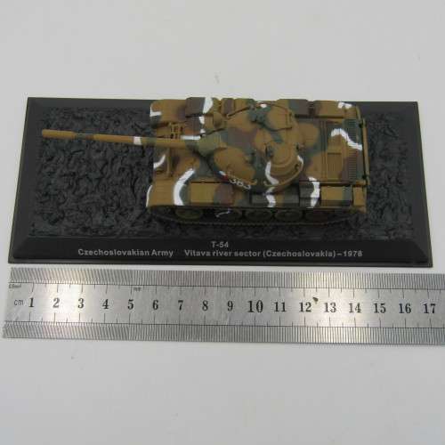 Czechoslovakian Army T-54 combat tank model - 1978 Vitava river sector