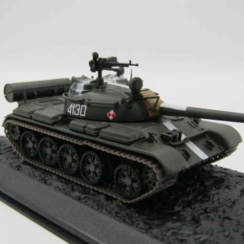 Polish Army T-55A combat tank model - 1968 Prague