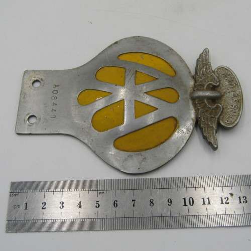 Vintage South Africa AA car badge
