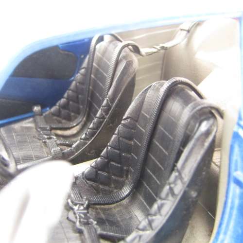 Bburago Alpine Renault A110 die-cast racing model car - scale 1/16 - head light lens missing