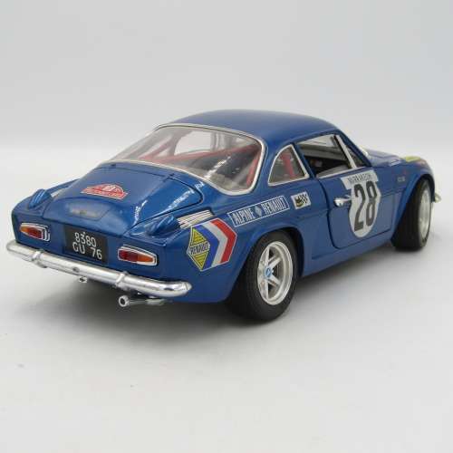 Bburago Alpine Renault A110 die-cast racing model car - scale 1/16 - head light lens missing
