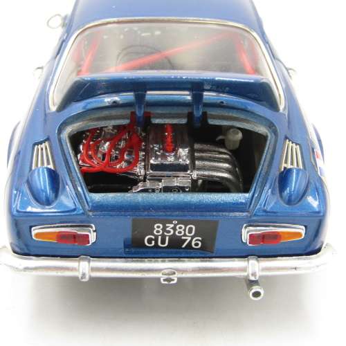Bburago Alpine Renault A110 die-cast racing model car - scale 1/16 - head light lens missing