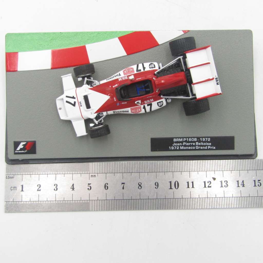 Formula 1 BRM P160B - 1972 die-cast racing model car - #17 Jean-Pierre Beltoise - scale 1/43