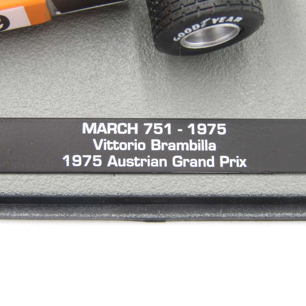 Formula 1 March 751 - 1975 die-cast racing model car - #9 Vittorio Brambilla - scale 1/43