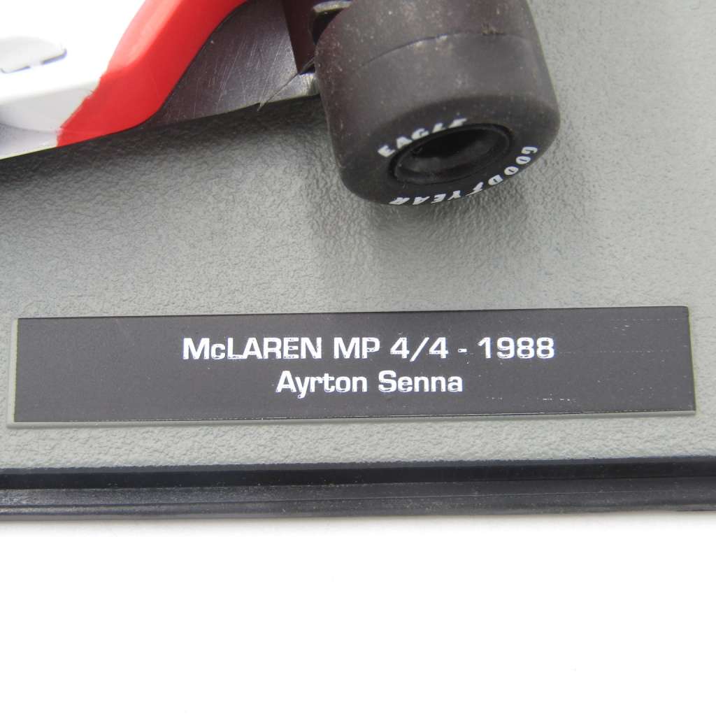 Formula 1 McLaren MP 4/4 - 1988 die-cast racing model car - #12 Ayrton Senna - scale 1/43