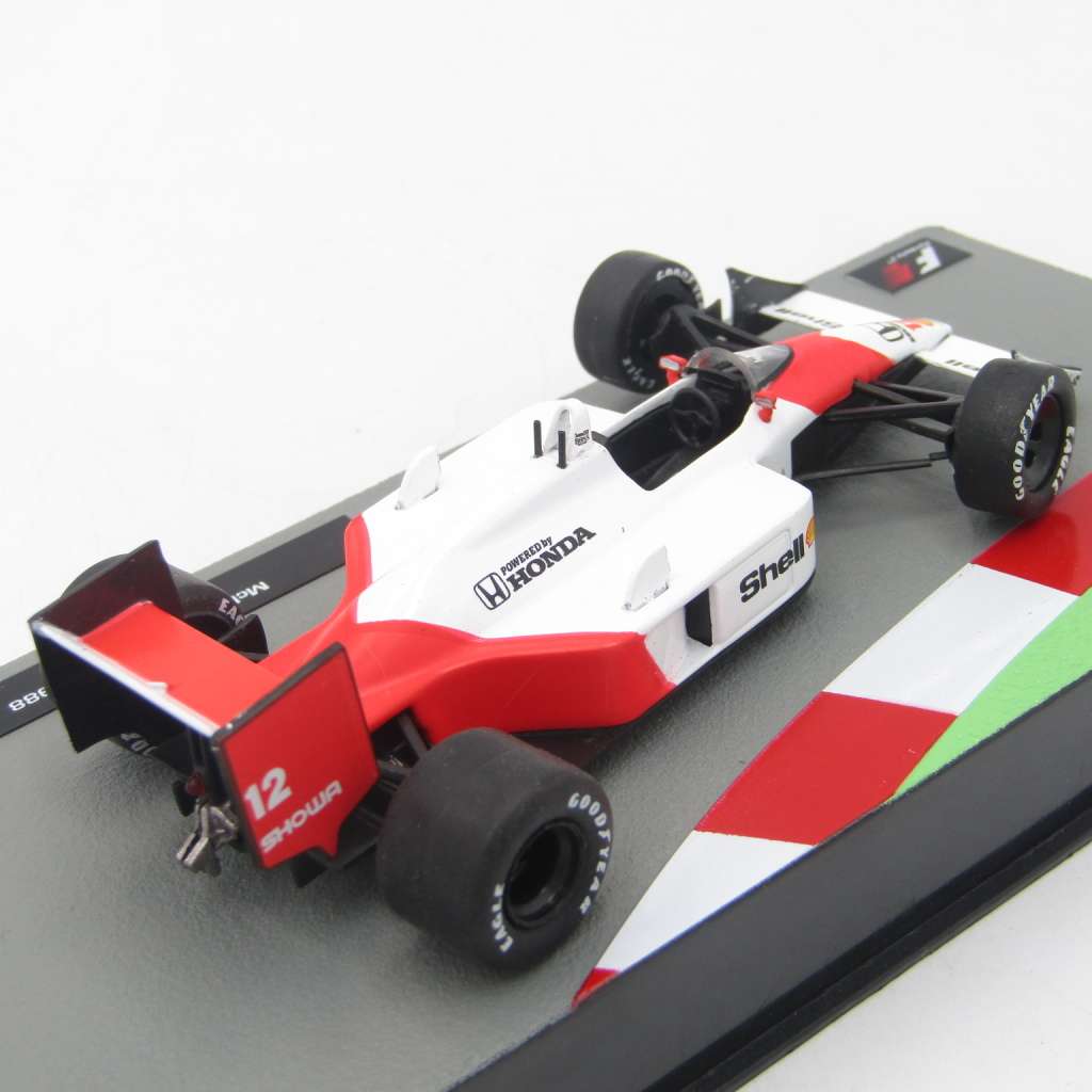 Formula 1 McLaren MP 4/4 - 1988 die-cast racing model car - #12 Ayrton Senna - scale 1/43
