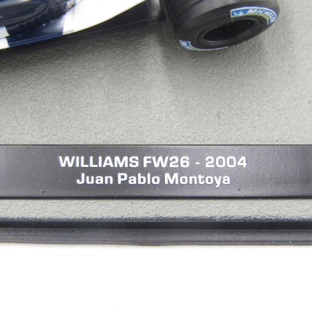 Formula 1 Williams FW26 - 2004 die-cast racing model car - #3 Juan Pablo Montoya - scale 1/43