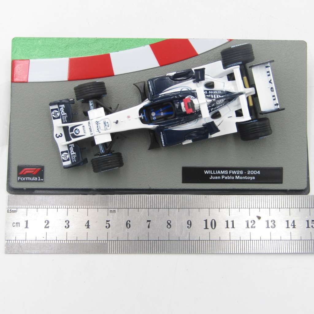 Formula 1 Williams FW26 - 2004 die-cast racing model car - #3 Juan Pablo Montoya - scale 1/43