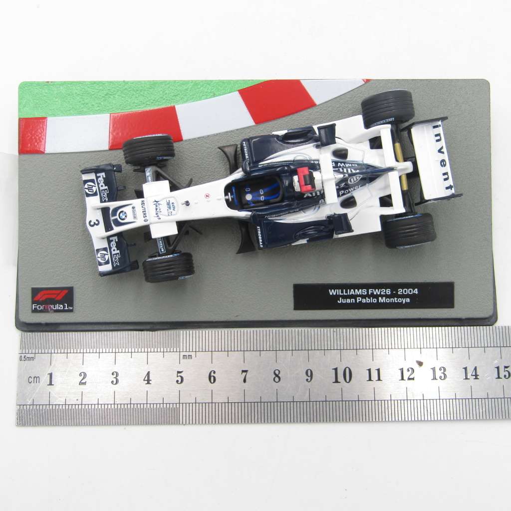 Formula 1 Williams FW26 - 2004 die-cast racing model car - #3 Juan Pablo Montoya - scale 1/43