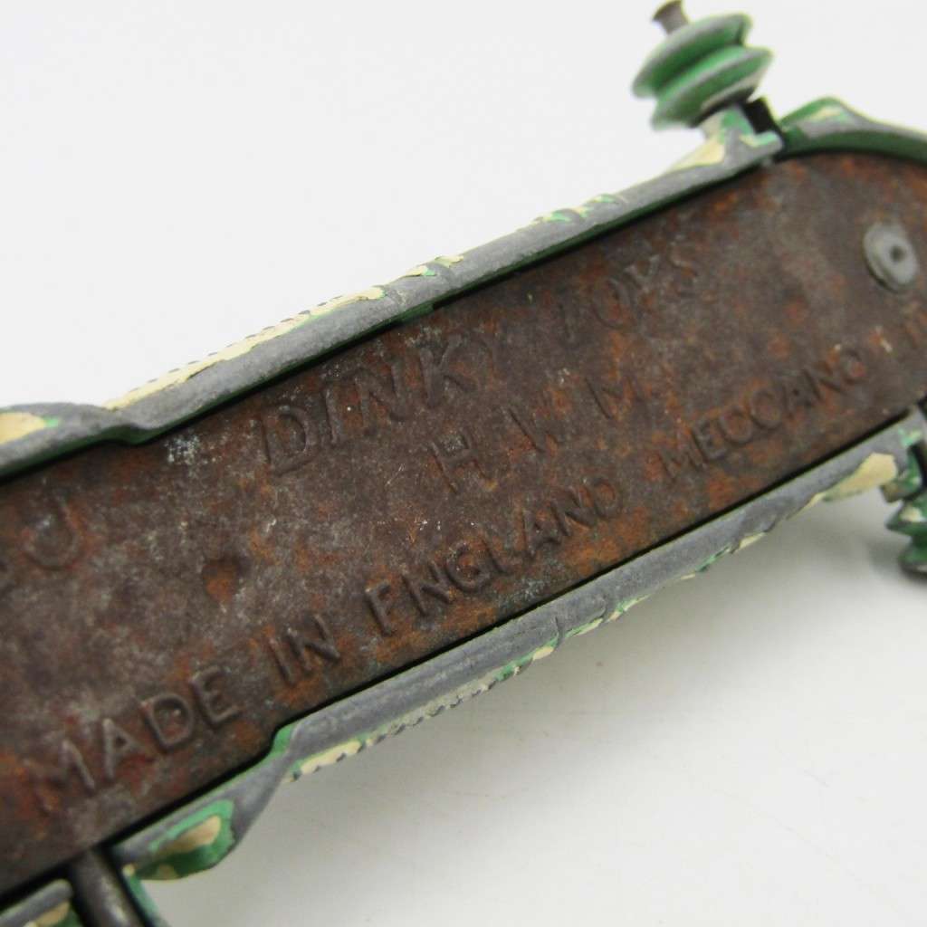 Meccano Dinky Toys #23J HWM die-cast racing toy car - well used