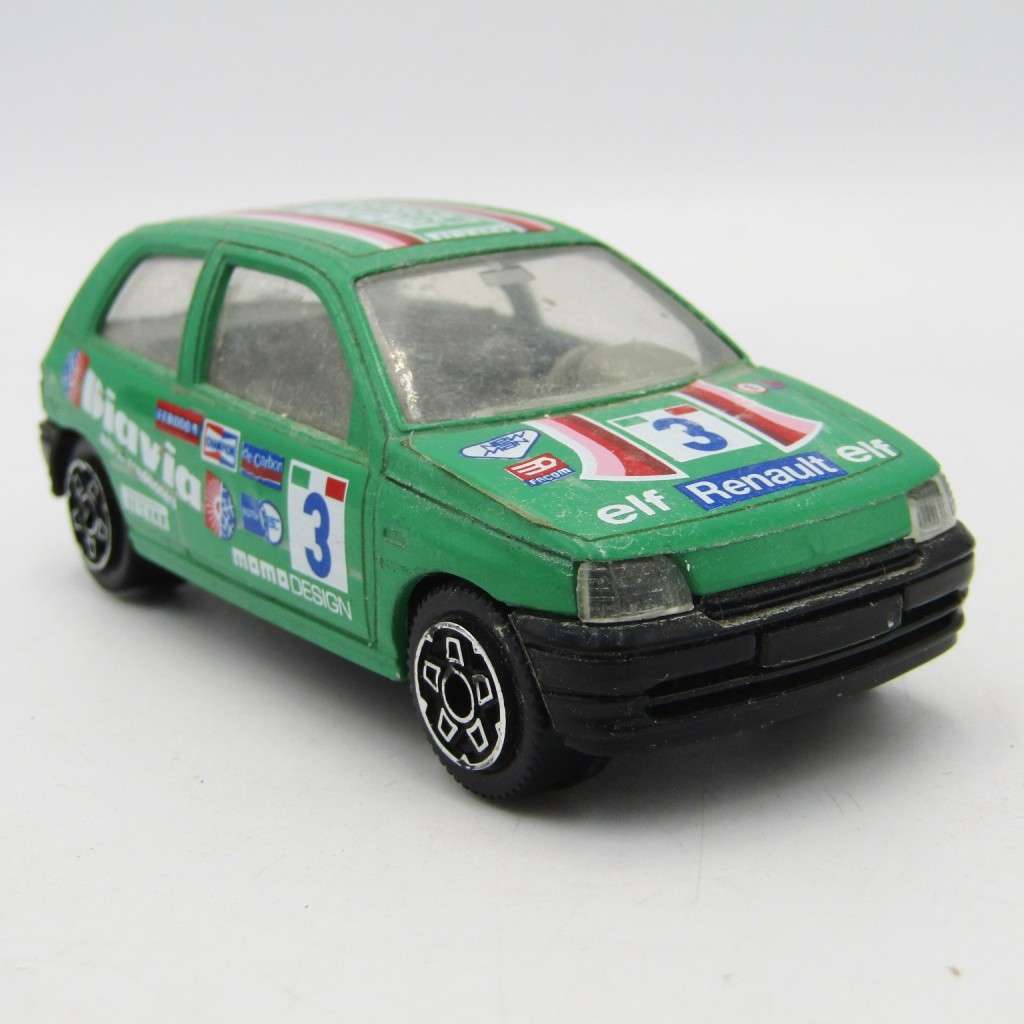 Bburago Renault Clio die-cast racing model car - scale 1/43