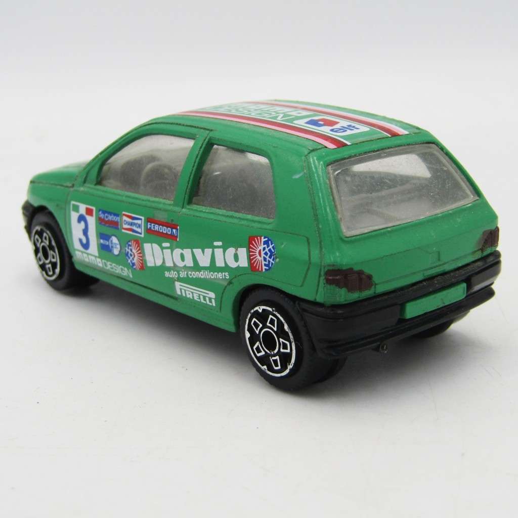 Bburago Renault Clio die-cast racing model car - scale 1/43
