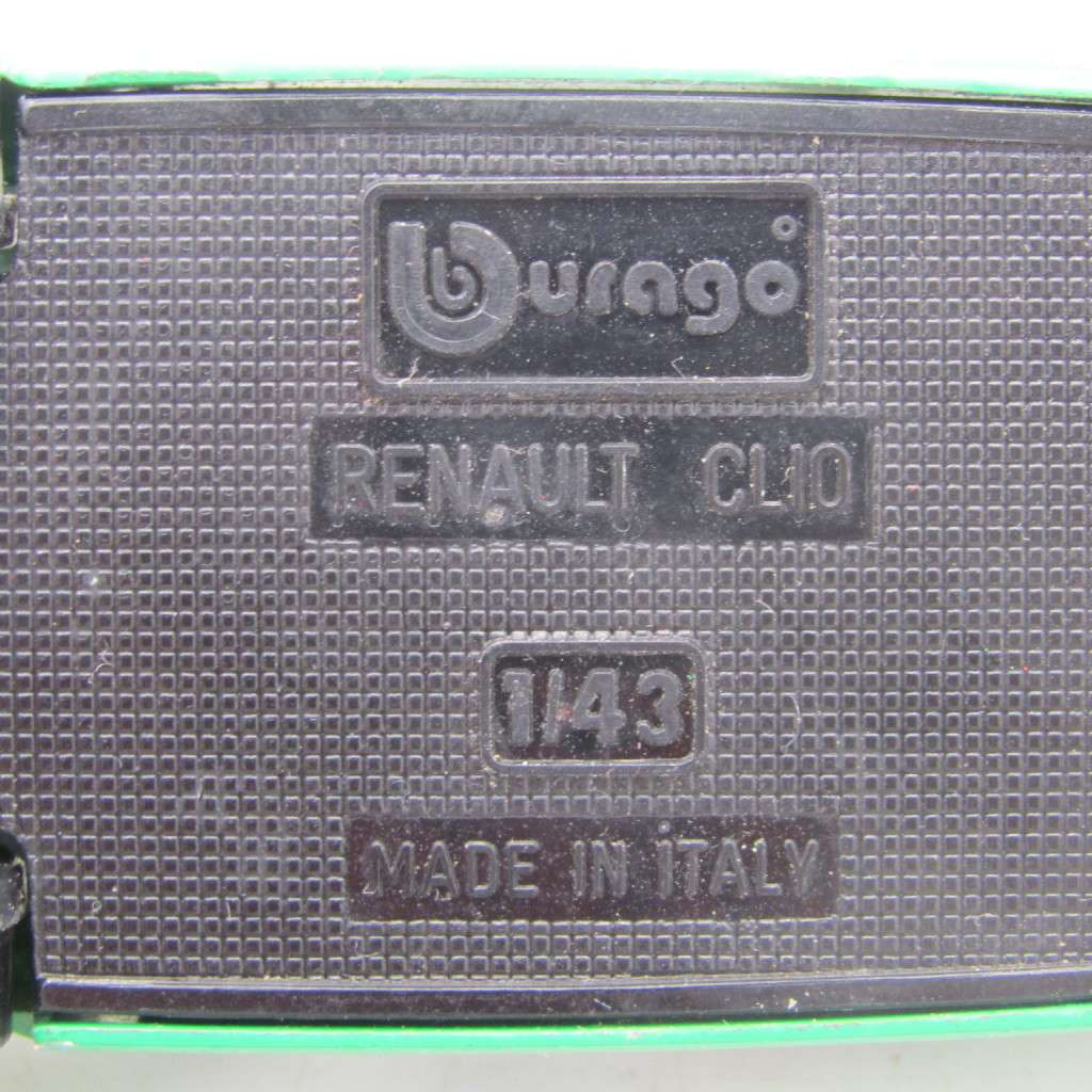 Bburago Renault Clio die-cast racing model car - scale 1/43