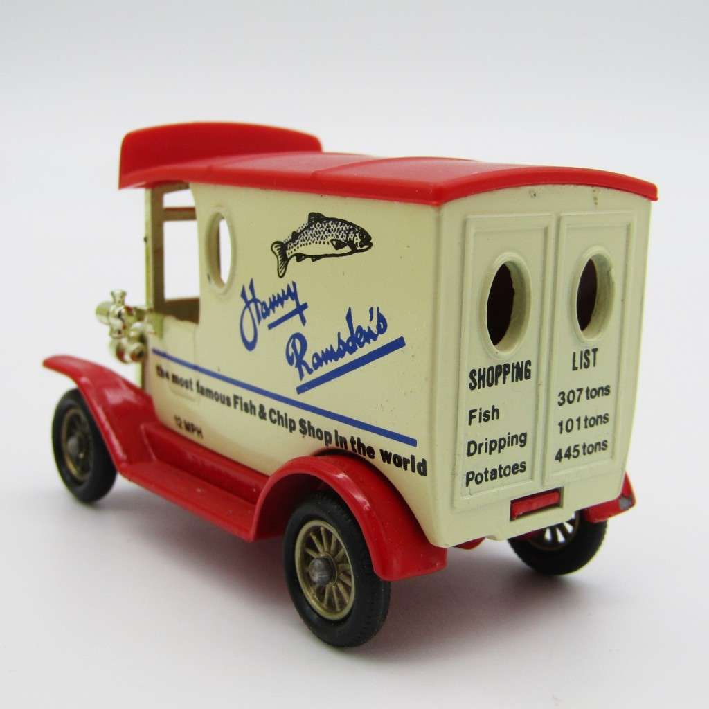 Lledo Model T Ford Van Harry Ramsden Fish & Chips in box