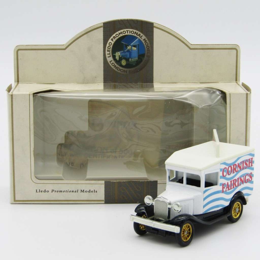 Lledo Ford Model A Cornish Fairings delivery van model car in box