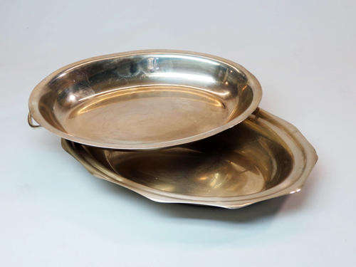 Silver plated dish with lid