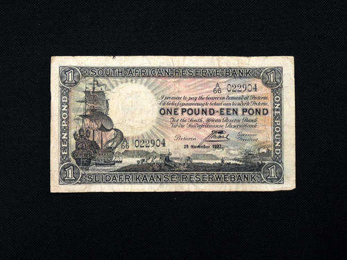 SA Postmus 1937 One pound note