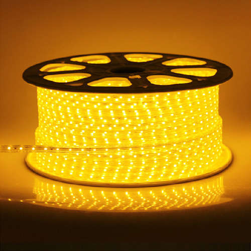 220V 100m Flexible 5050 Chip SMD LED Strip Light - Warm White