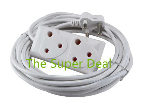 10m Extension Cord With A Two-Way Multi-Plug Extension Lead