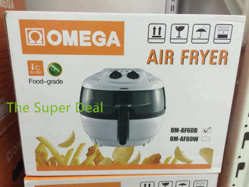 Omega Air Fryer 6.0L 1300W White.Black Available