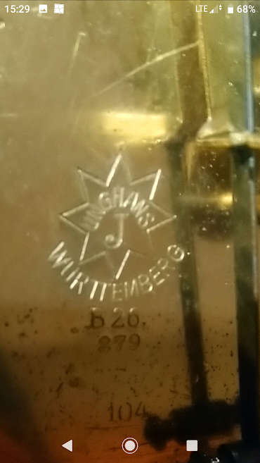 Junghans wall clock with Beveled glass