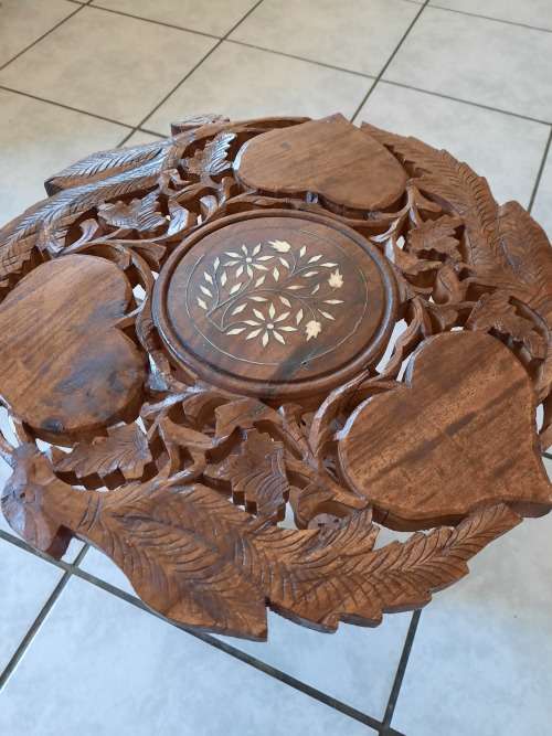 Vintage coffee tables with ivory