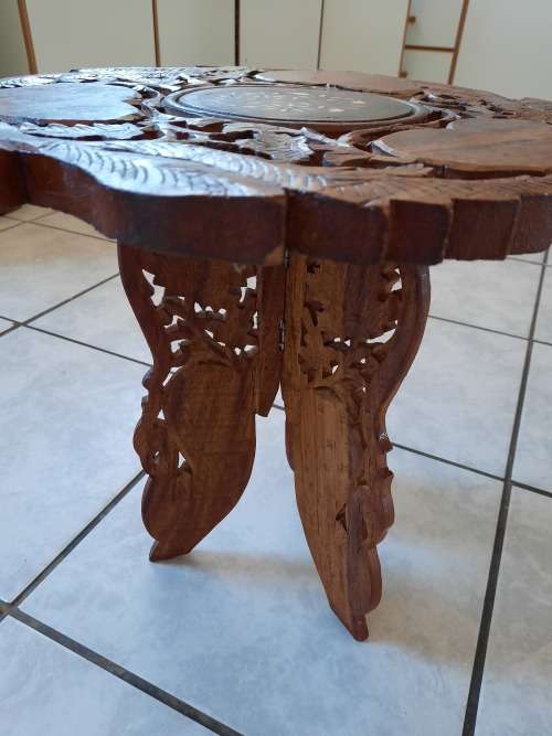 Vintage coffee tables with ivory