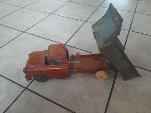 X2 old vintage metal trucks