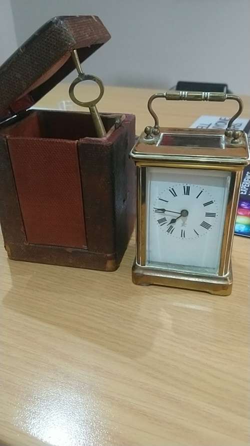 french carriage clock in original box