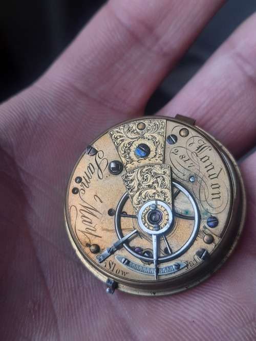 vintage pocket watch movement