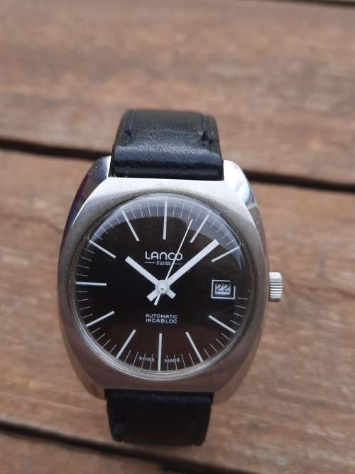 vintage men's lanco automatic watch