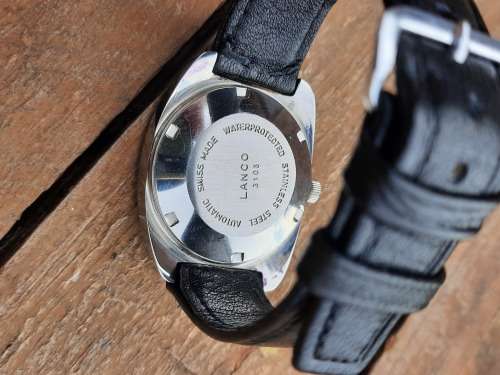 vintage men's lanco automatic watch