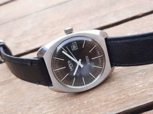 vintage men's lanco automatic watch