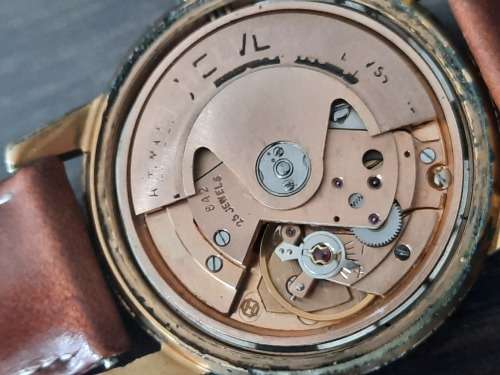 vintage men's Bentley deluxe kalendomal automatic