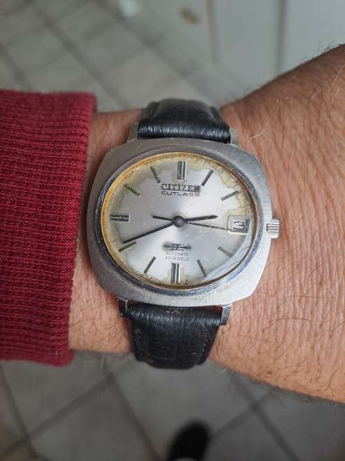 vintage men's citizen cutlass  automatic