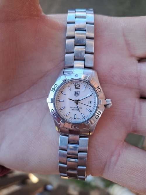 ladies tag heuer mother of pearl aquaracer 300 meters