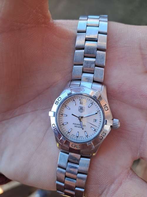 ladies tag heuer mother of pearl aquaracer 300 meters