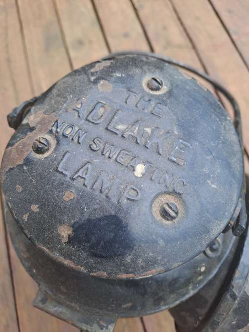 Vintage railway lamp