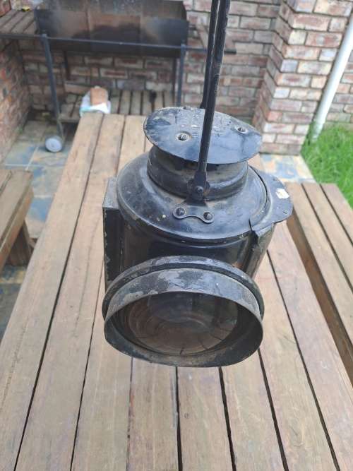 Vintage railway lamp