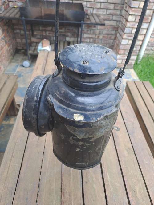 Vintage railway lamp
