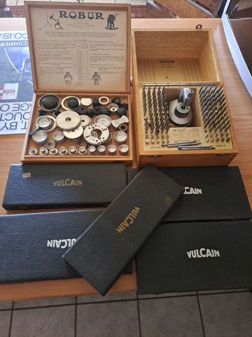 Vintage watch makes tools and watch parts