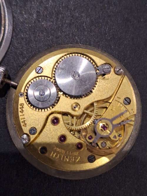 Vintage men`s Zenith movement and case
