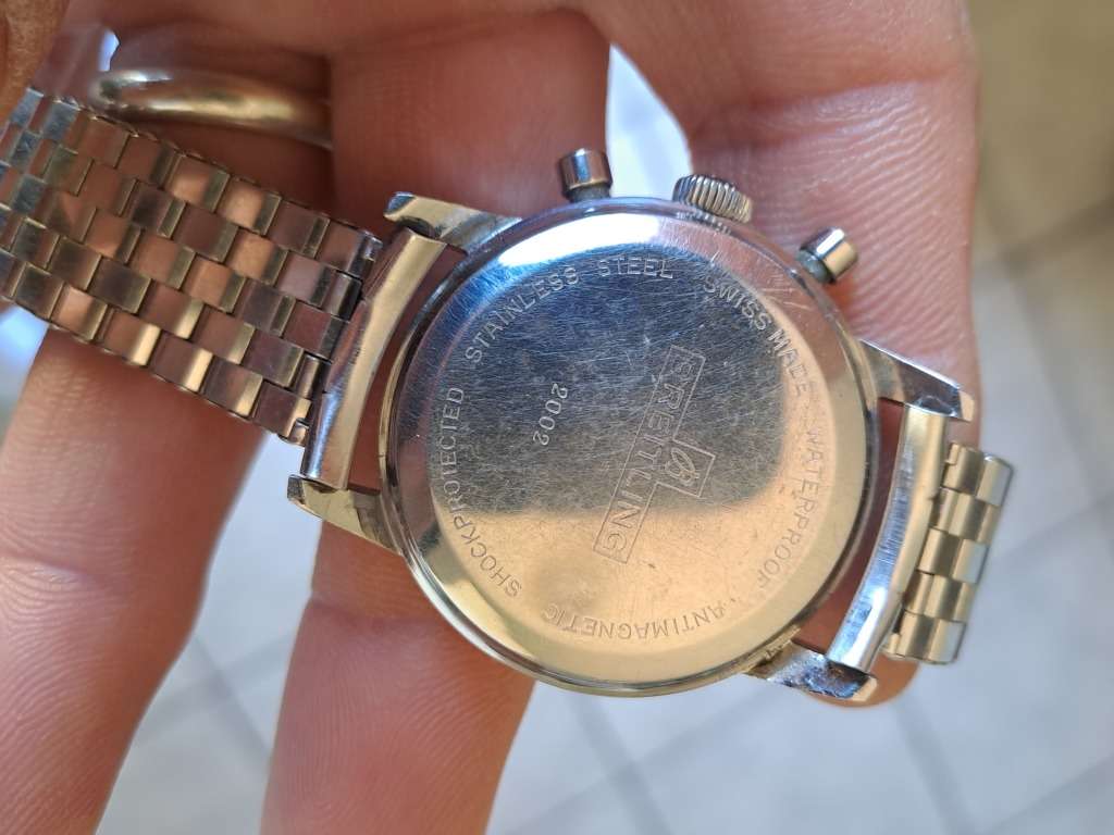 Vintage men`s Breitling chronograph top time