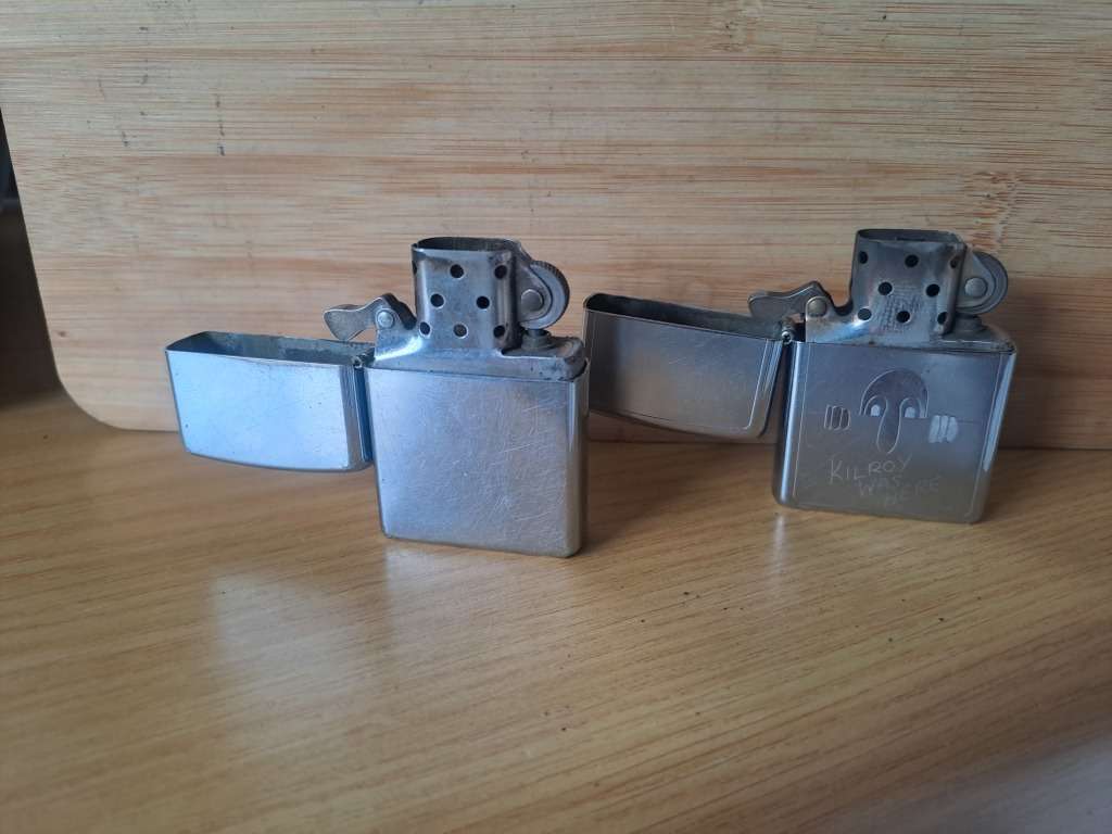 2x vintage Zippo lighter one bid takes all