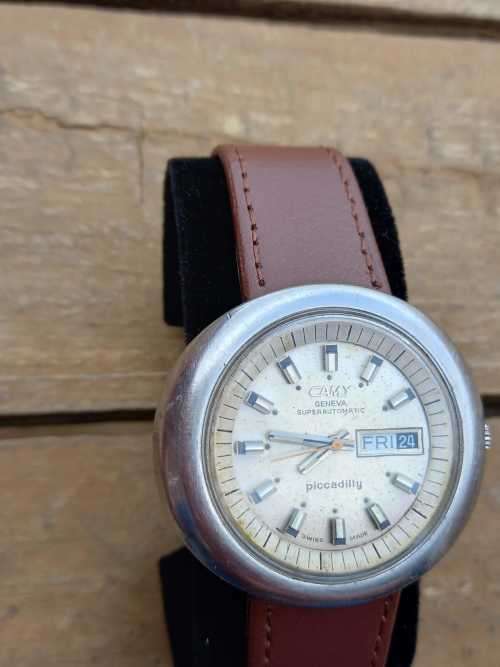 vintage men's cyma Geneva Piccadilly automatic  watch