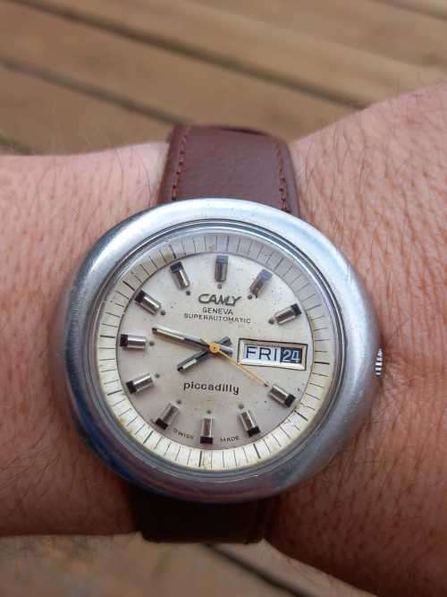 vintage men's cyma Geneva Piccadilly automatic  watch