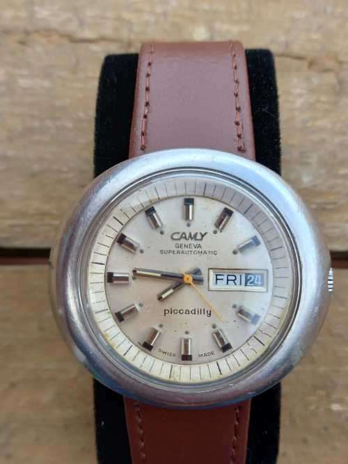vintage men's cyma Geneva Piccadilly automatic  watch