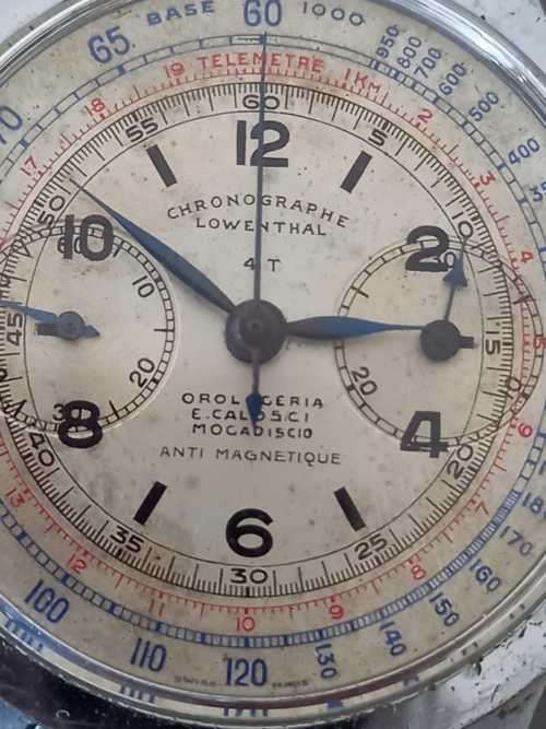 vintage men's Chronograph lowenthal 4T